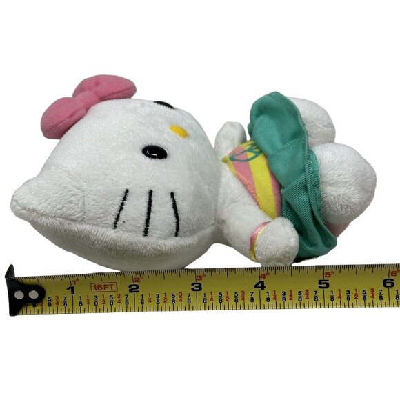 Ty Hello Kitty Beanie Plush Lot Hippie Peace Dress Red Jumper 2009 2010 6 Inch - Picture 8 of 13